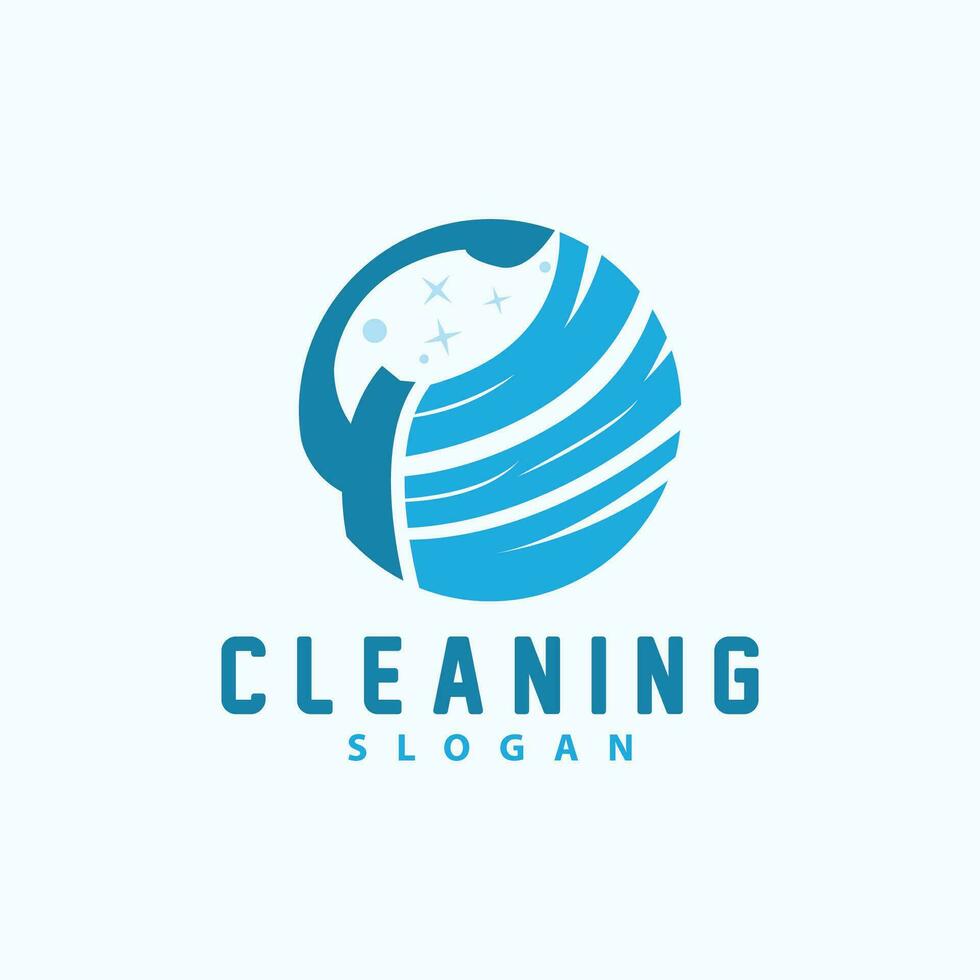 pulizia logo, vettore pulizia pulito servizio, semplice minimalista disegno, icona simbolo illustrazione
