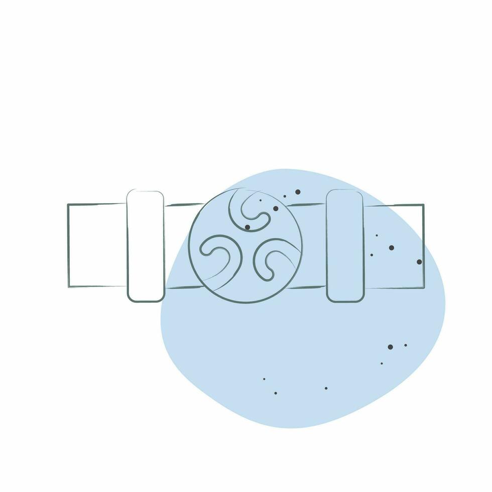 icona cintura. relazionato per celtico simbolo. colore individuare stile. semplice design modificabile. semplice illustrazione vettore