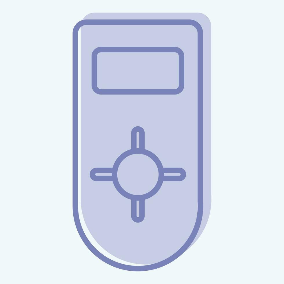 icona a distanza controllo 2. relazionato per aria condizionata simbolo. Due tono stile. semplice design modificabile. semplice illustrazione vettore