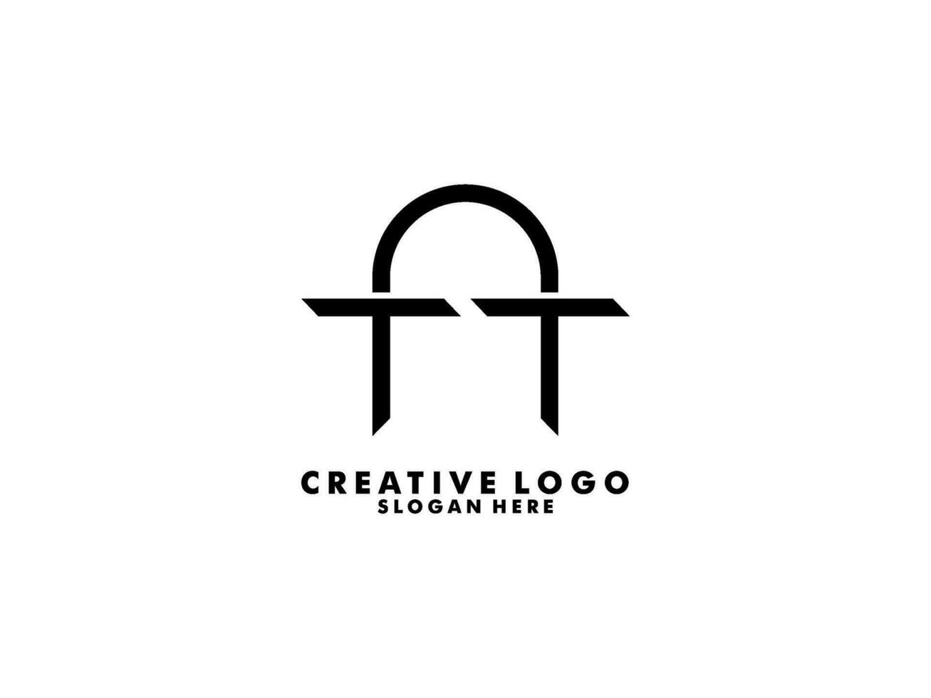 elegante tat o att lettera logo design modello, universale premio lettera logo vettore