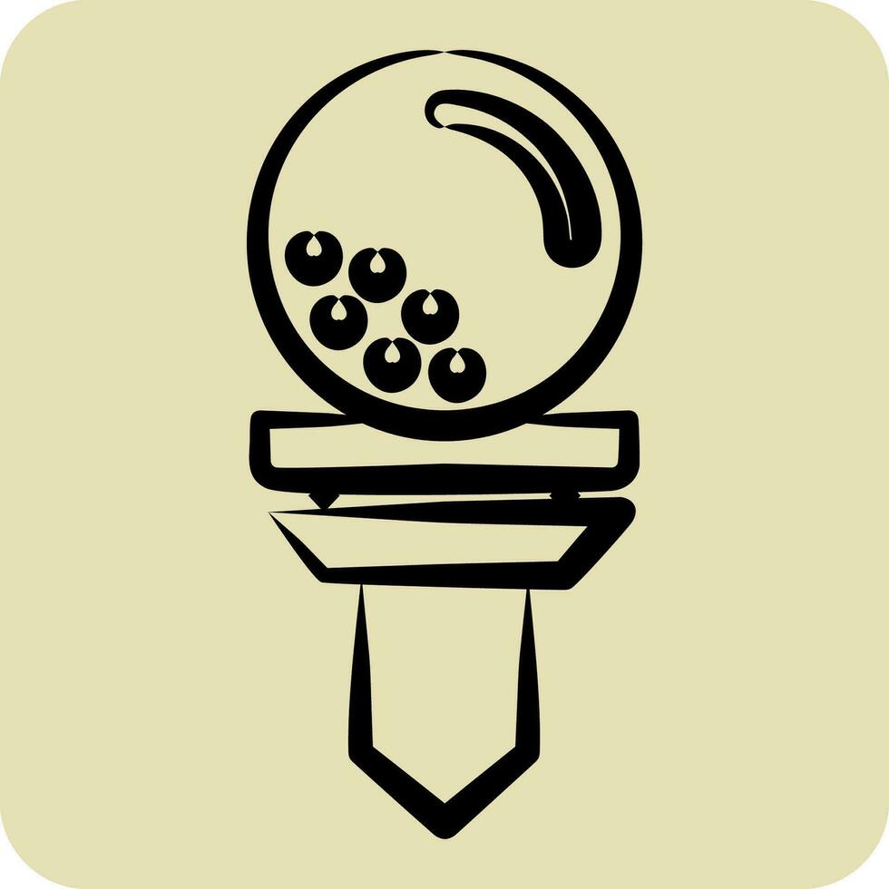icona magliette. relazionato per golf simbolo. mano disegnato stile. semplice design modificabile. semplice illustrazione vettore