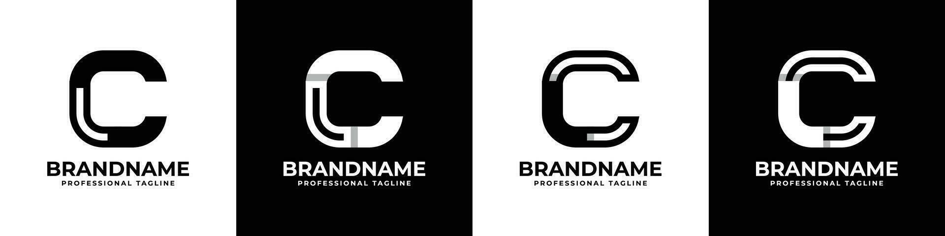 lettera cl o lc monogramma logo, adatto per qualunque attività commerciale con cl o lc iniziali vettore