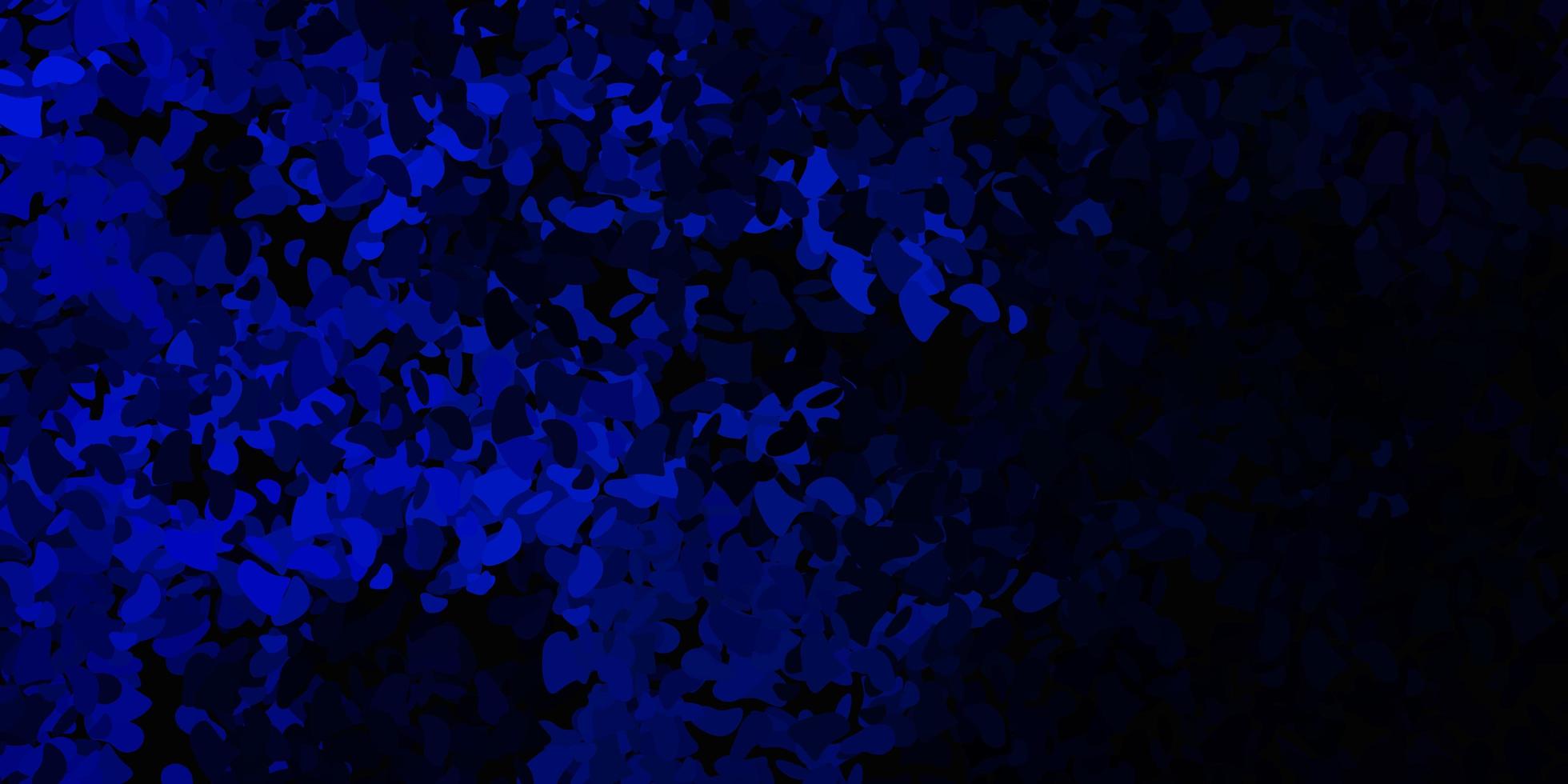 struttura vettoriale blu scuro con forme di memphis