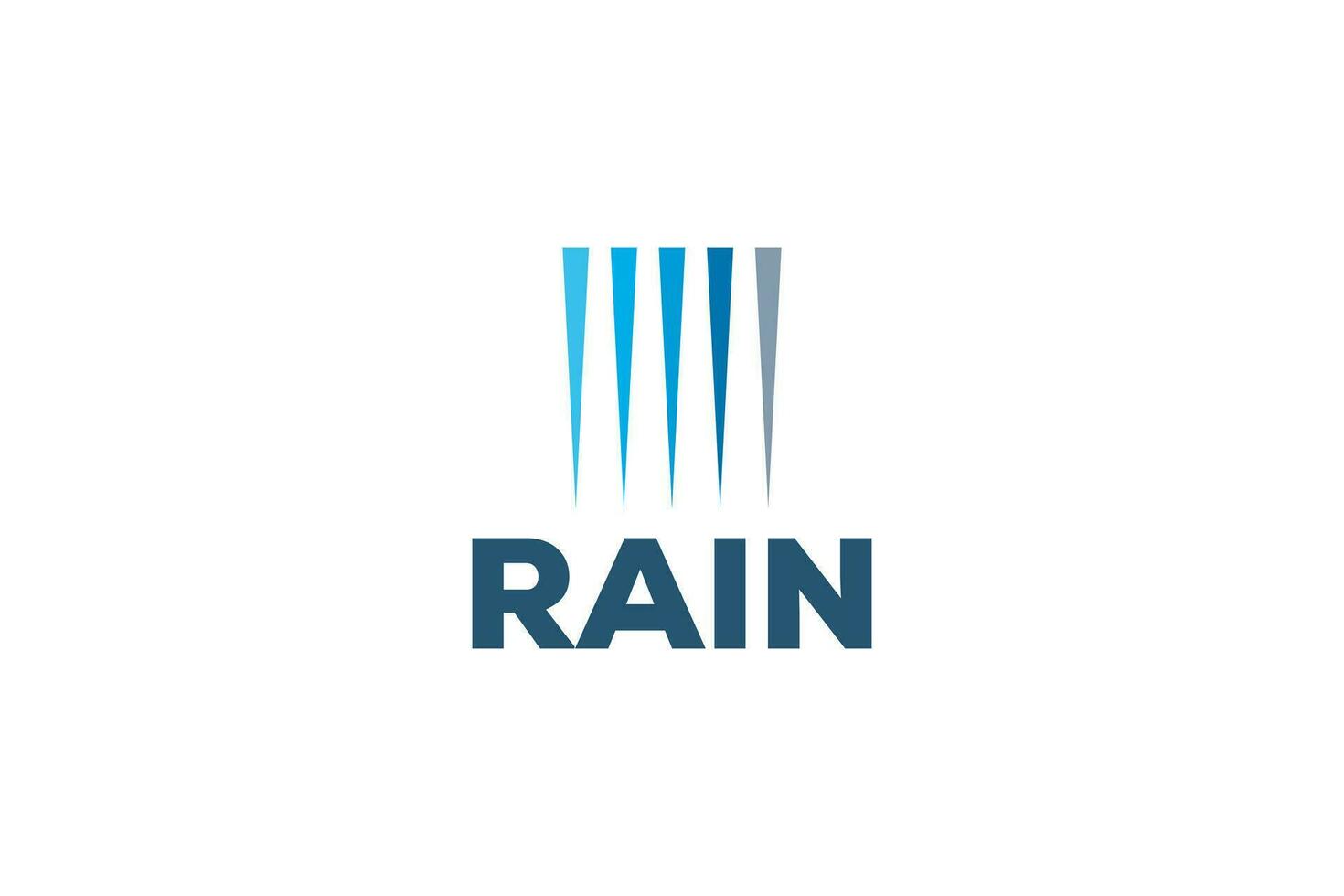 pioggia logo design vettore modello