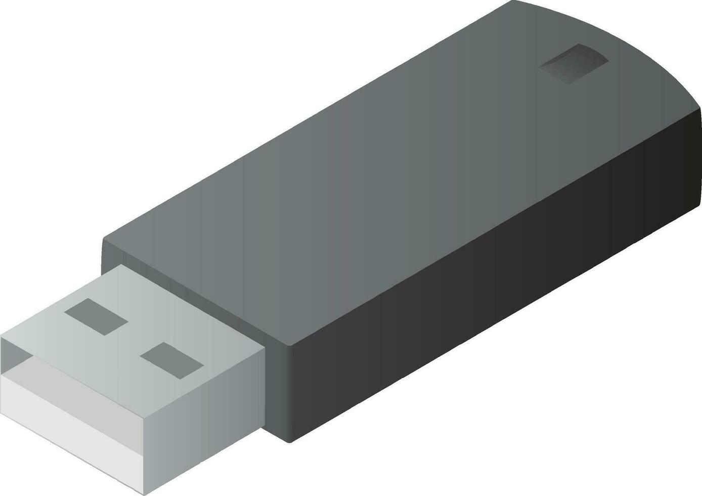 illustrazione di un' USB guidare nel isometrico design vettore