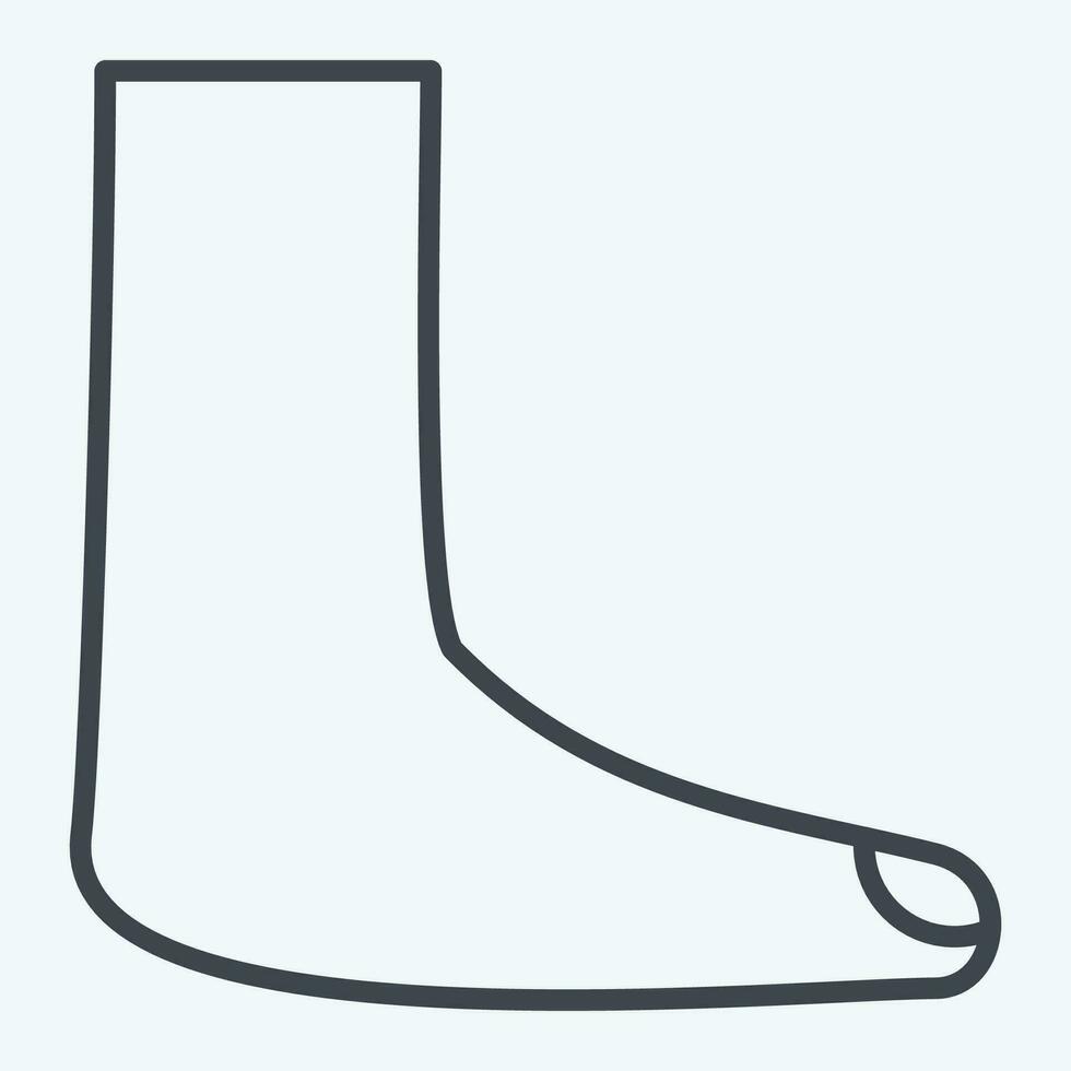 icona piede. relazionato per ortopedico simbolo. linea stile. semplice design modificabile. semplice illustrazione vettore
