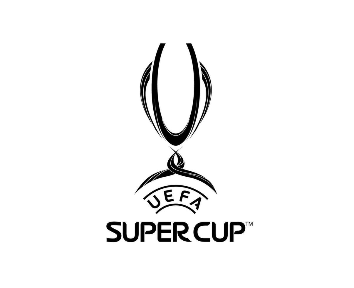 super tazza Europa logo nero simbolo astratto design vettore illustrazione