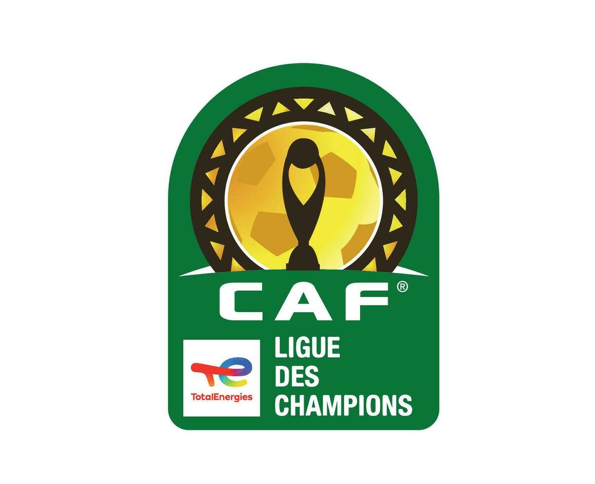 ligue des campioni logo simbolo calcio africano astratto design vettore illustrazione