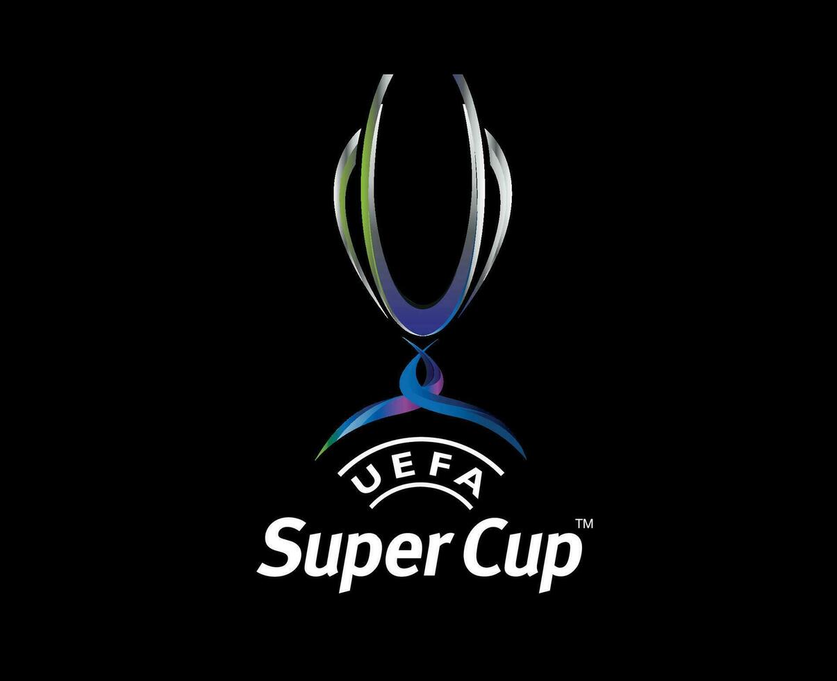 super tazza Europa simbolo logo astratto design vettore illustrazione con nero sfondo