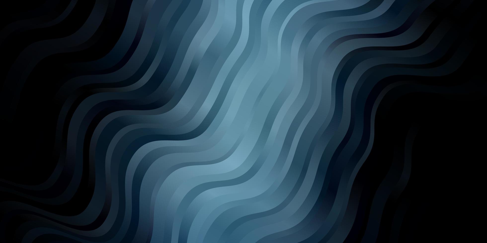 sfondo vettoriale blu scuro con linee piegate illustrazione colorata con motivo a linee curve per annunci pubblicitari