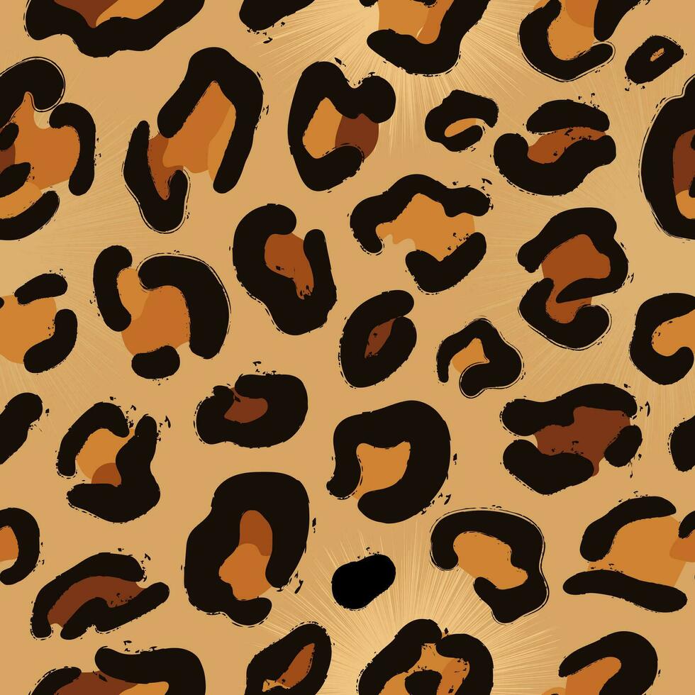 astratto mano disegnato leopardo pelle Stampa. leopardo animale pelle sfondo. senza soluzione di continuità modello Stampa design per tessile. naturale colori. vettore illustrazione