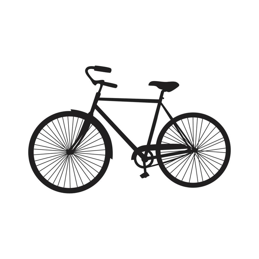 bicicletta silhouette vettore illustrazione