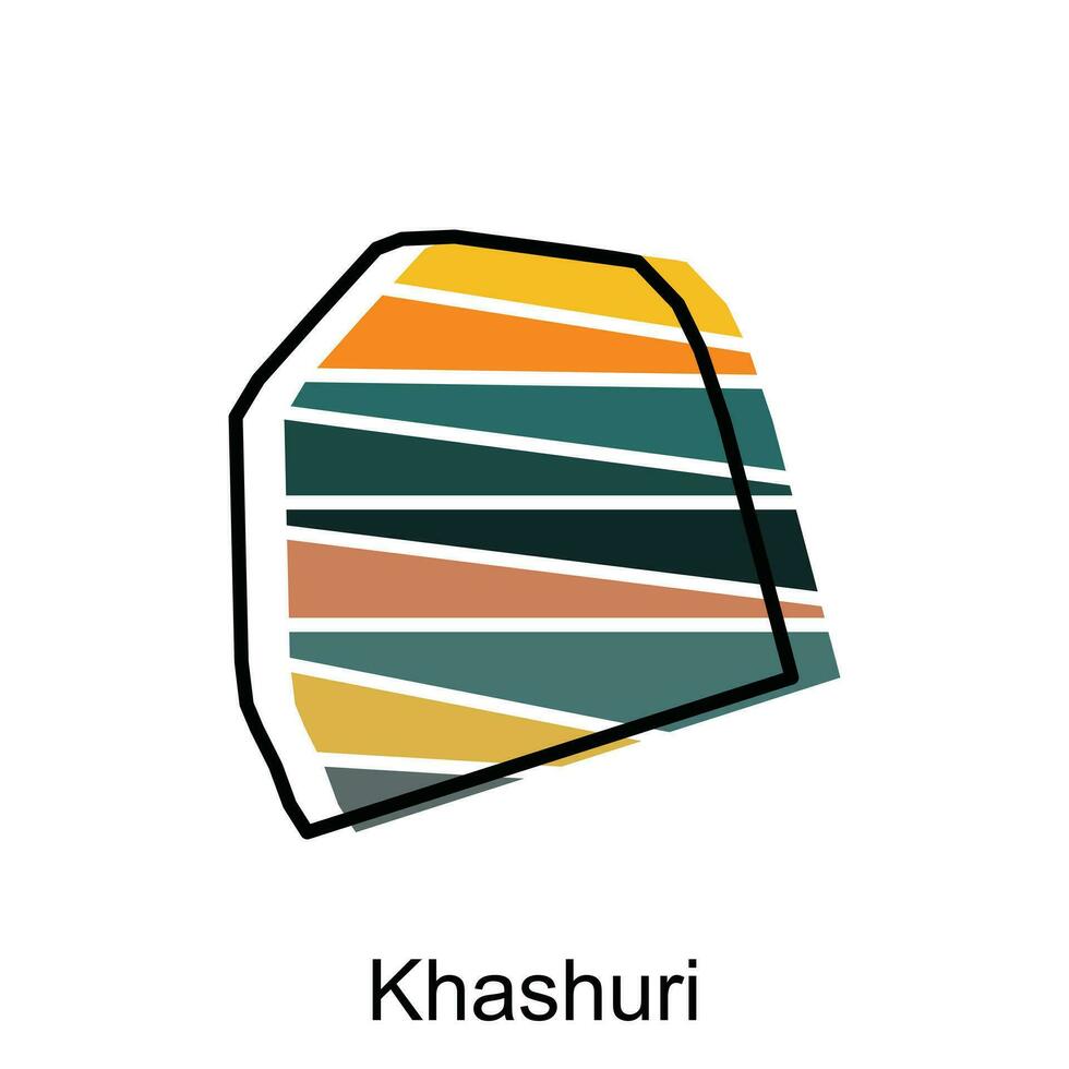 carta geografica di Khashuri, vettore illustrazione design modello, vettore illustrazione alto qualità carta geografica di il americano stato di Georgia