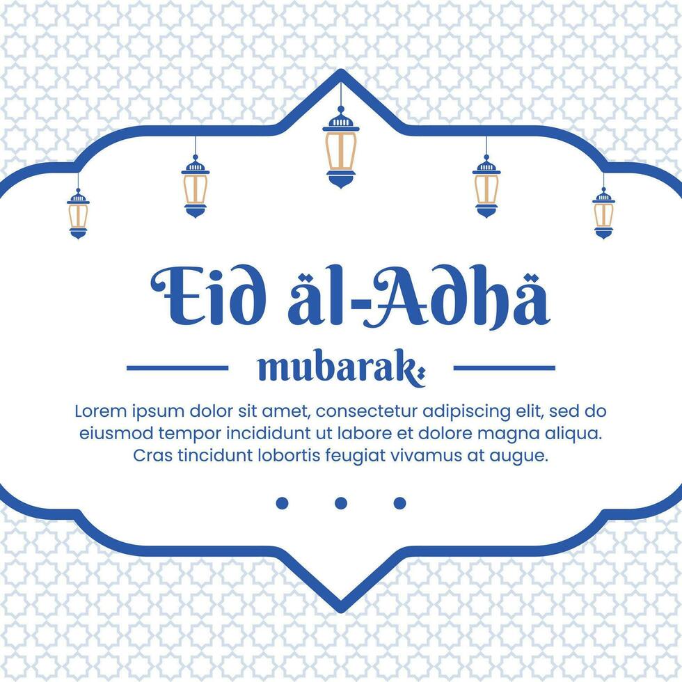 eid-al-adha, contento idul adha. design eid al adha mubarak per sociale media inviare vettore