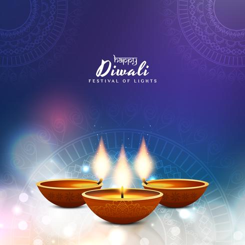 Priorità bassa felice astratta di Diwali vettore