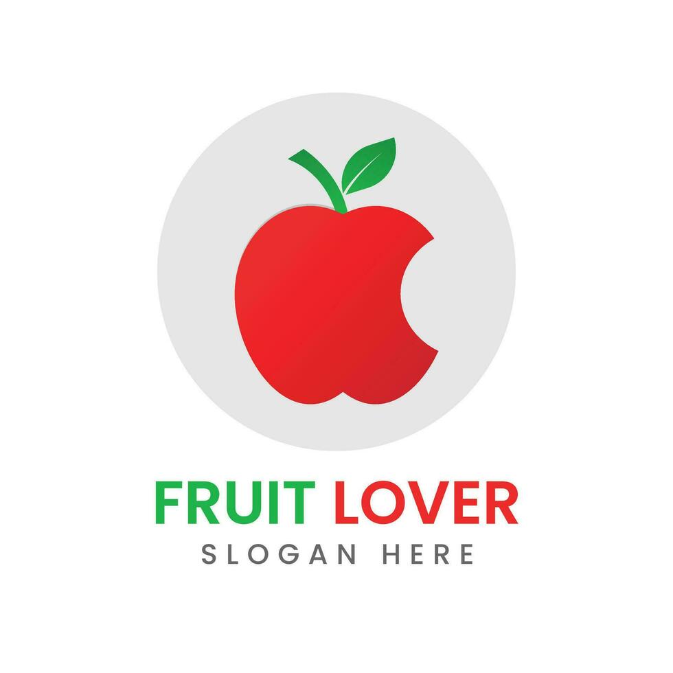 astratto primavera Mela frutta vettore logo design illustrazione