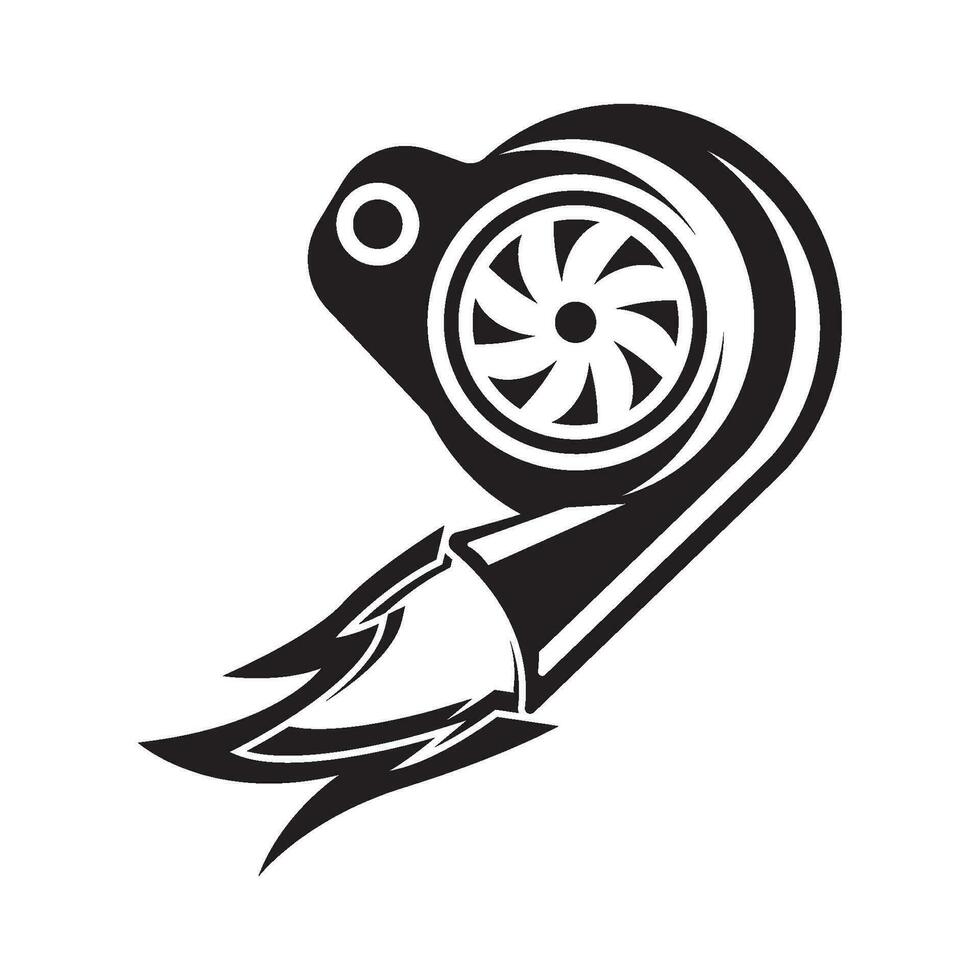 turbo logo icona, illustrazione design modello. vettore