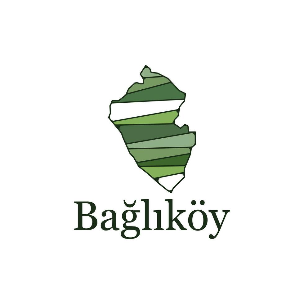 baglikoy carta geografica nazione di tacchino, vettore illustrazione tacchino carta geografica baglikoy