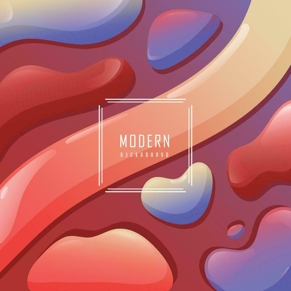 Multi colore 3d fluido forme sfondo, acqua gocciolina e olografico effetto, astratto liquido onde bene per ragnatela disegno, sociale media vettore