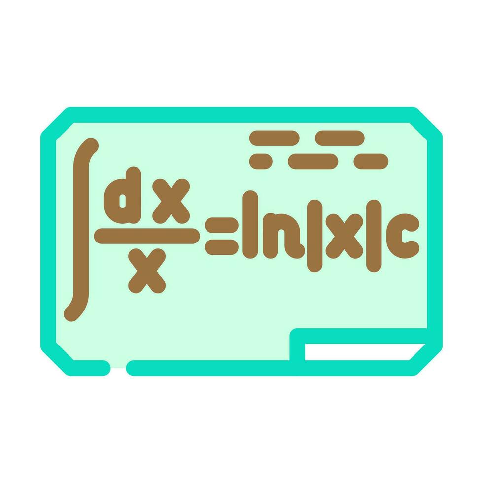 formula matematica scienza formazione scolastica colore icona vettore illustrazione