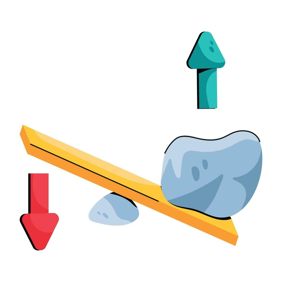 di moda leva equilibrio vettore