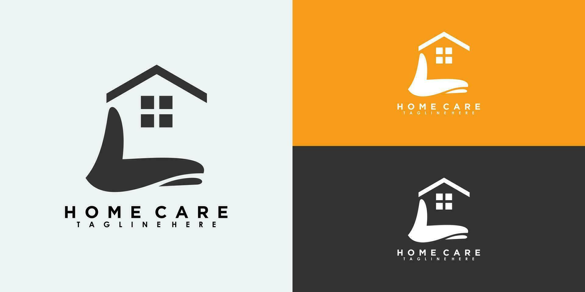 casa cura logo design con creativo concetto vettore