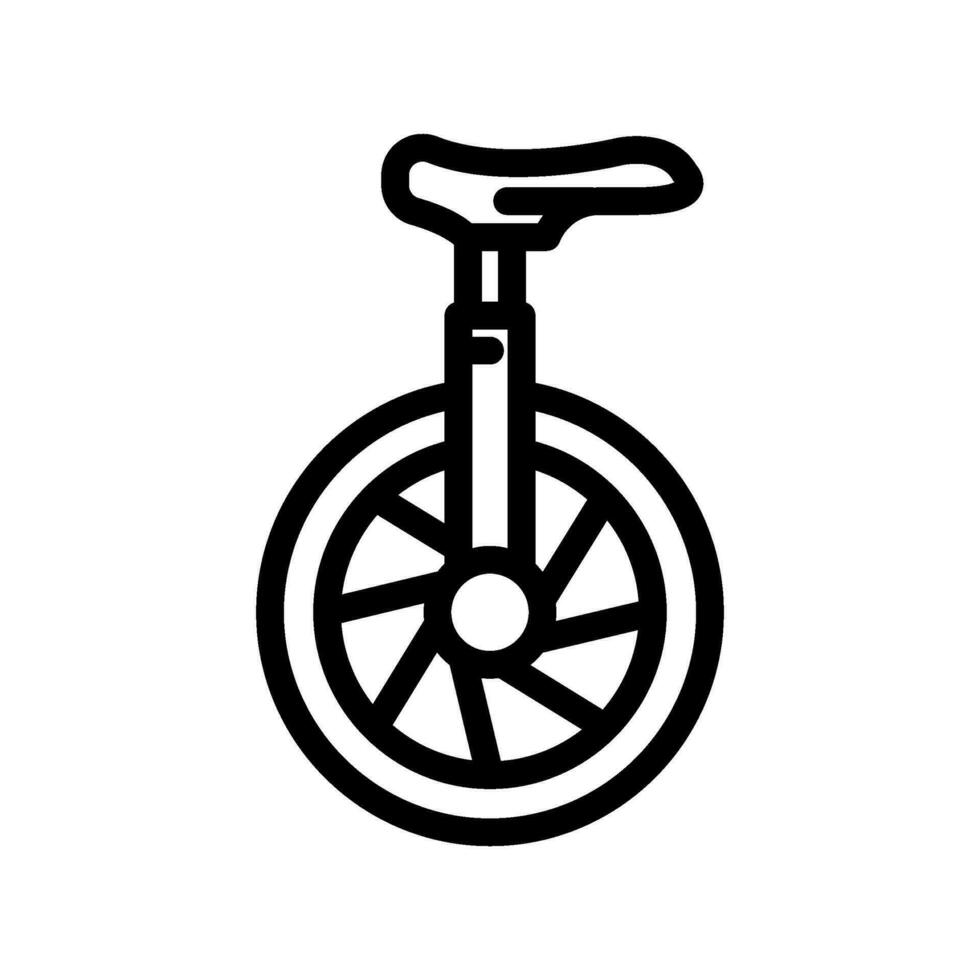 monociclo carnevale Vintage ▾ mostrare linea icona vettore illustrazione