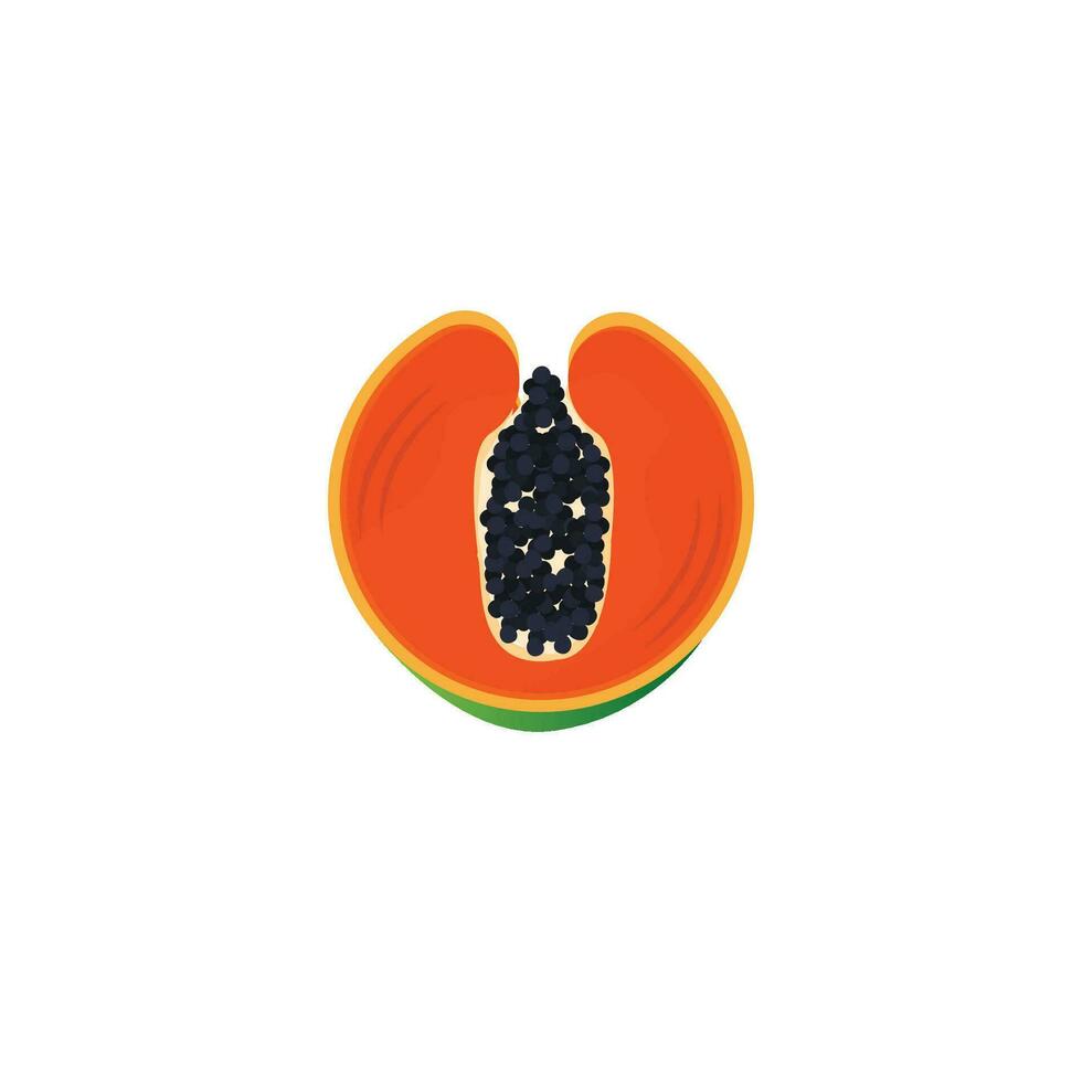 papaia logo disegno, vitamina frutta vettore, frutta Prodotto marca illustrazione icona vettore