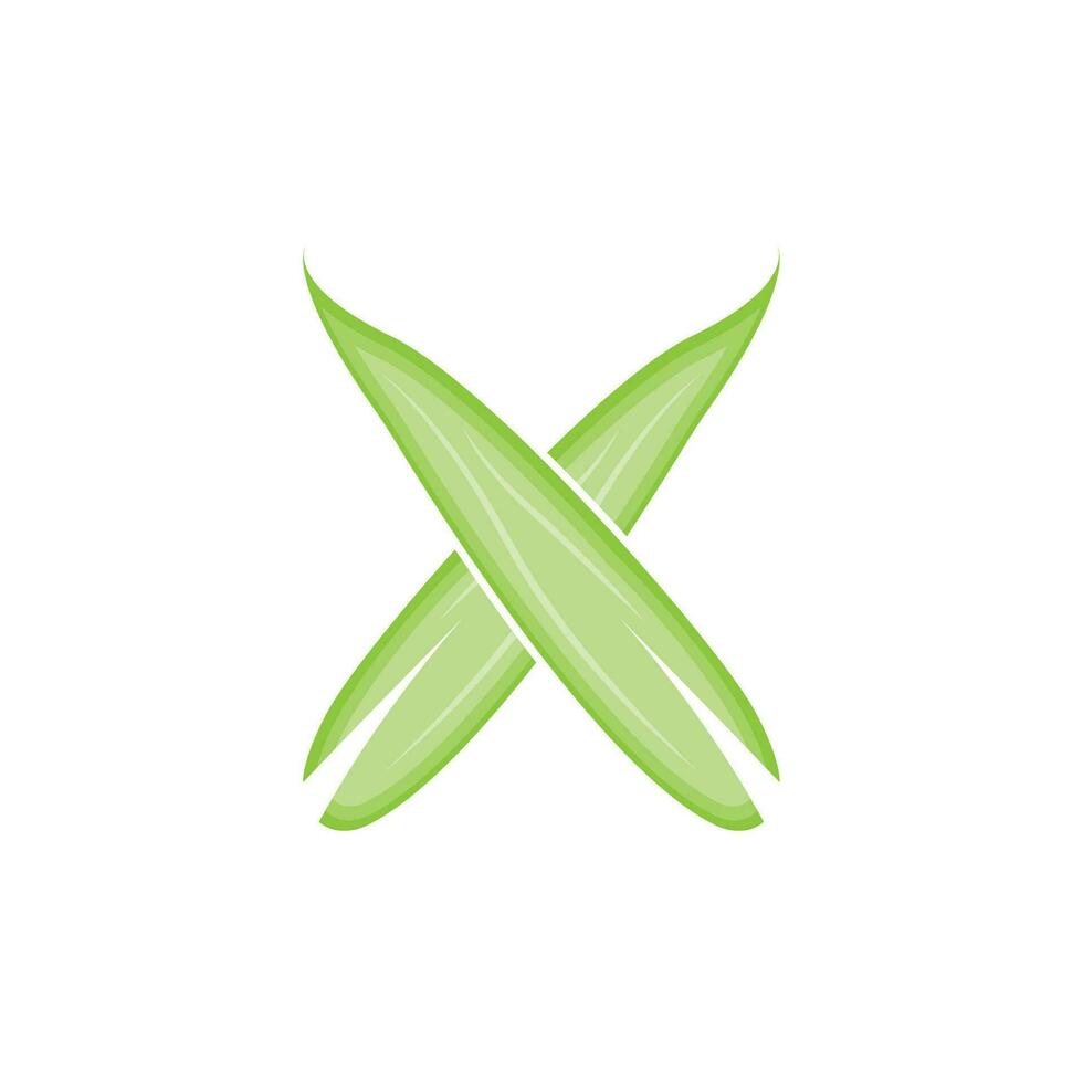 bambù logo, panda cibo verde pianta vettore, semplice minimalista disegno, illustrazione elemento modello vettore