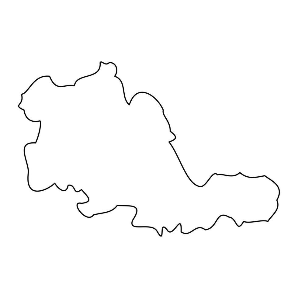 ovest Midlands carta geografica, cerimoniale contea di Inghilterra. vettore illustrazione.