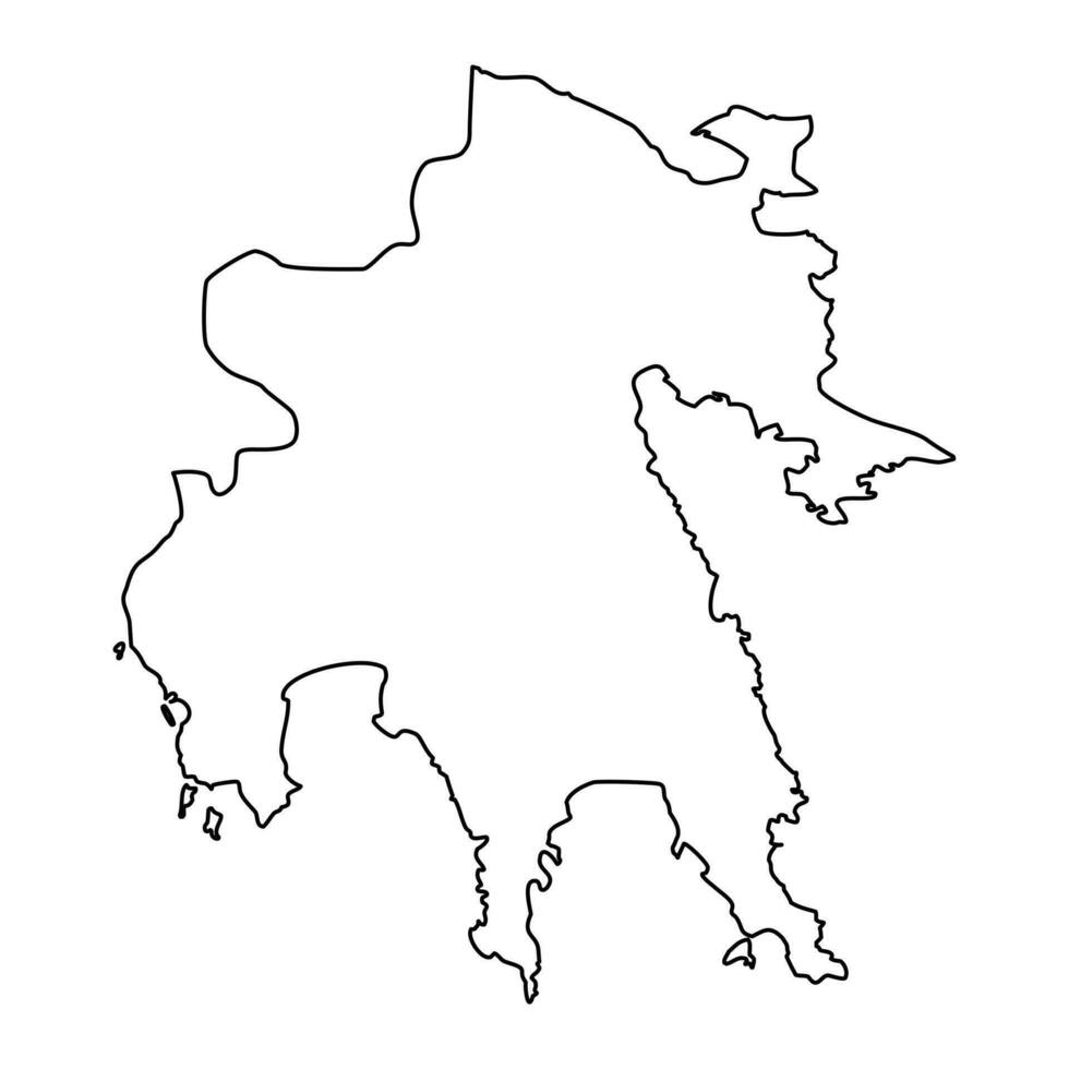 peloponneso regione carta geografica, amministrativo regione di Grecia. vettore illustrazione.
