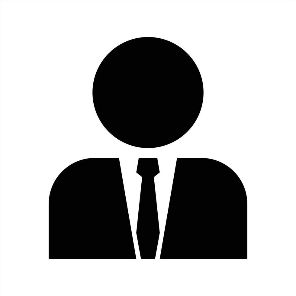utente icona vettore. profilo e persone silhouette. occupato cartello. isolato su bianca sfondo. vettore