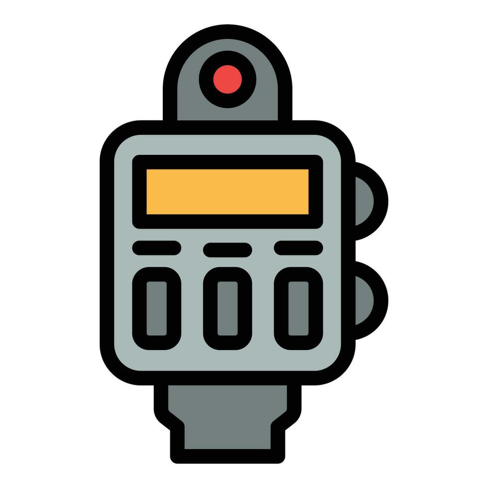 velocità radar dispositivo icona vettore piatto