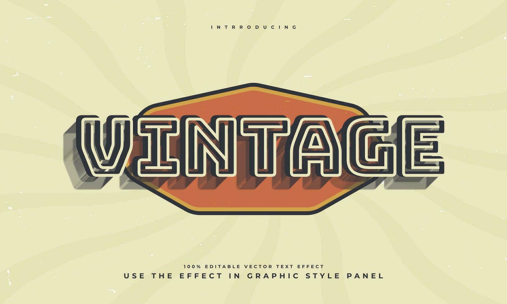 Vintage ▾ retrò grunge struttura stile modificabile colorato vettore testo effetto alfabeto font tipografia