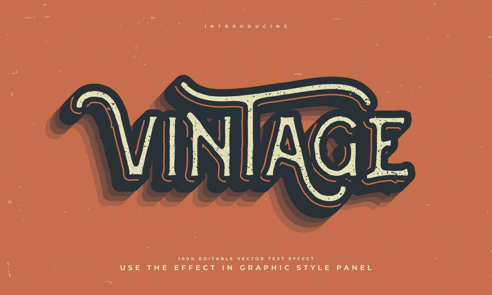 grunge Vintage ▾ retrò modificabile vettore testo effetto alfabeto font tipografia carattere tipografico