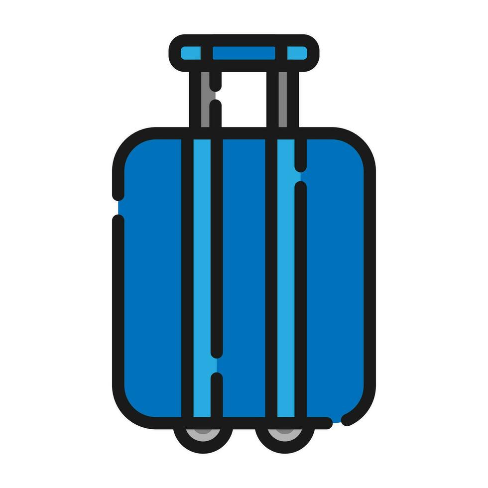 viaggio bagaglio icona, vettore illustrazione
