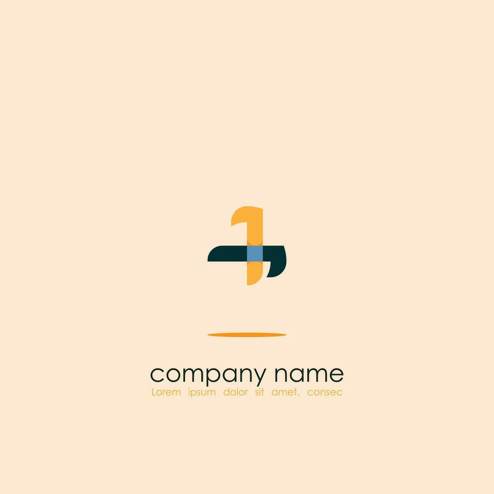 logo icona design no 3 simmetrico forma elegante lusso monogramma futuristico semplice marino e arancia colori per grande aziende eps 10 vettore