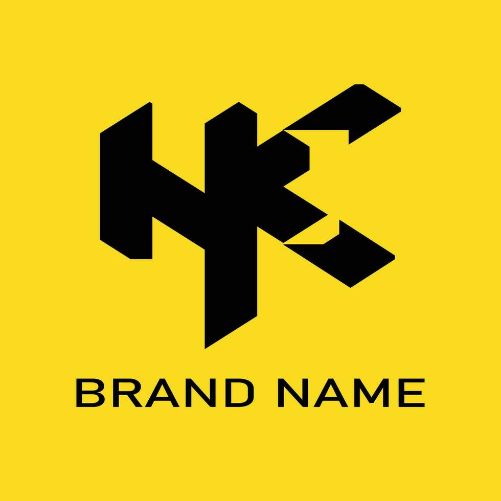 lettera HK linea logo design. vettore astratto logo design modelli. utilizzabile per attività commerciale e il branding loghi. piatto vettore logo design modello elemento.