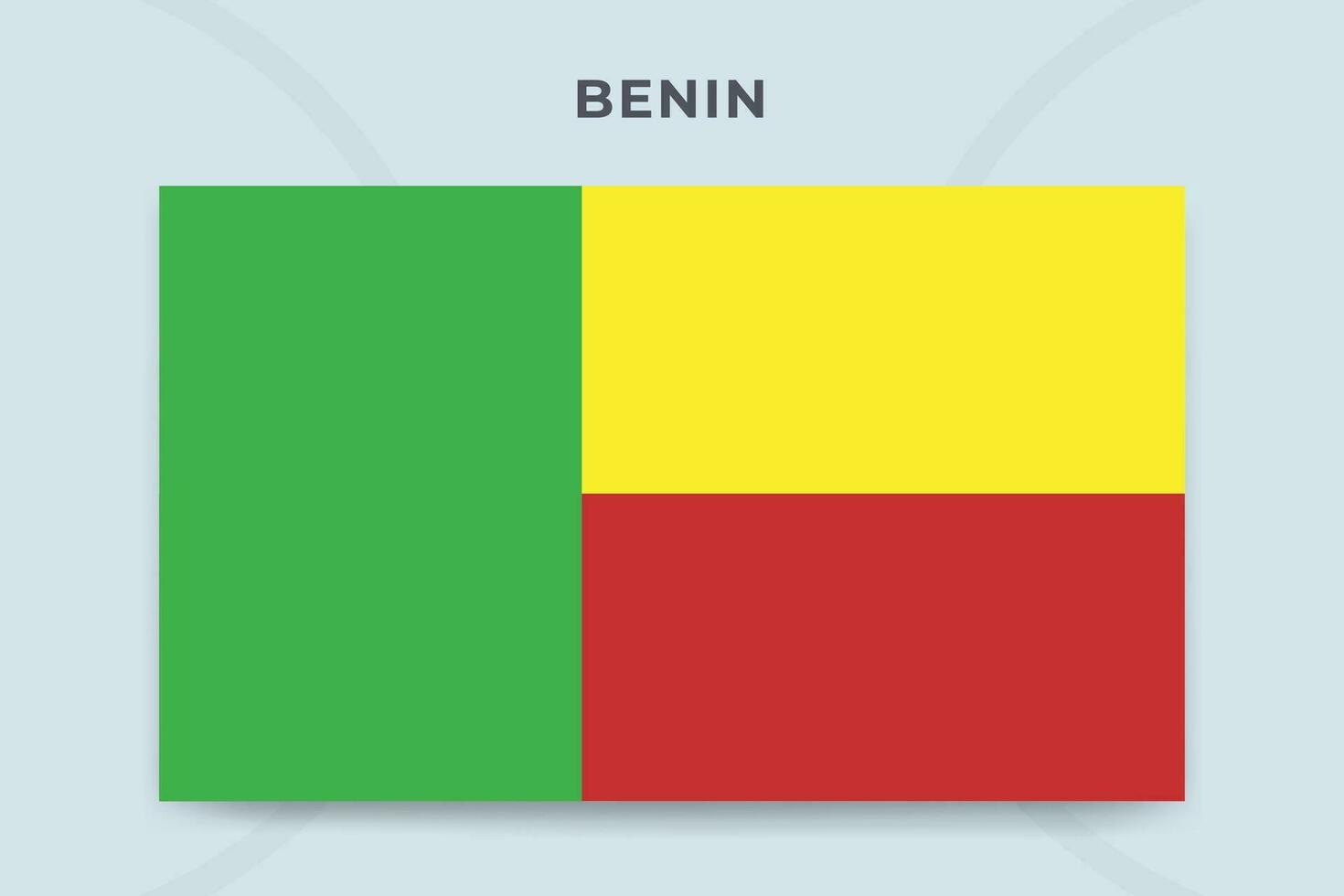 benin nazionale bandiera design modello vettore