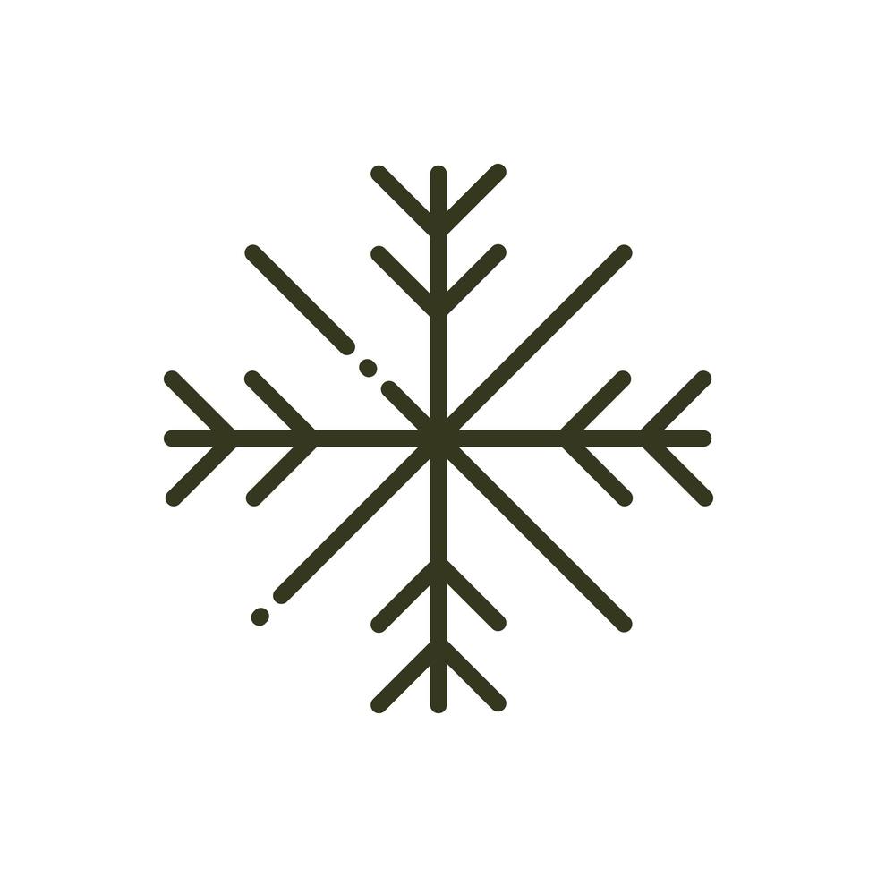 disegno della linea della natura del tempo freddo del fiocco di neve  invernale 2555024 Arte vettoriale a Vecteezy