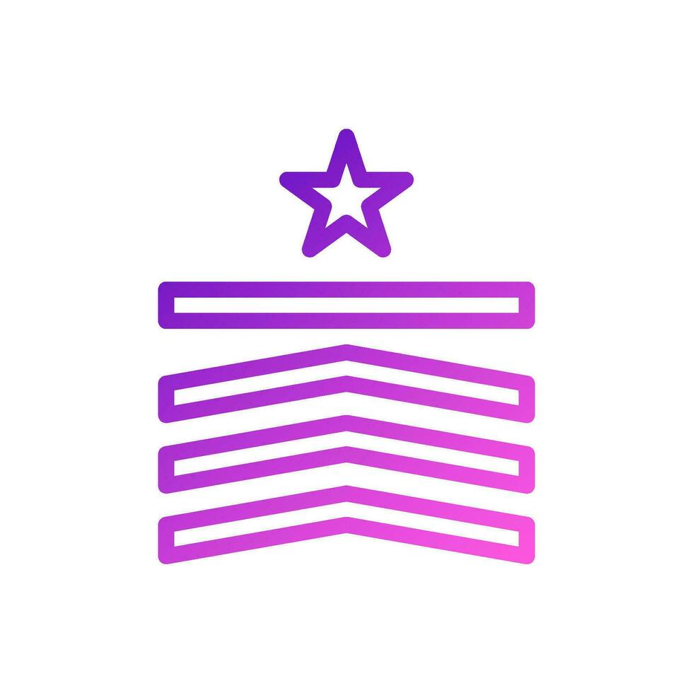 distintivo icona pendenza viola rosa colore militare simbolo Perfetto. vettore