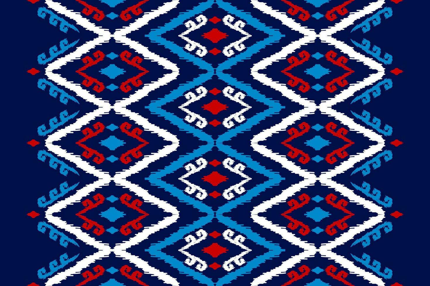 tappeto etnico ikat modello arte. azteco etnico senza soluzione di continuità modello nel tribale. messicano stile. vettore