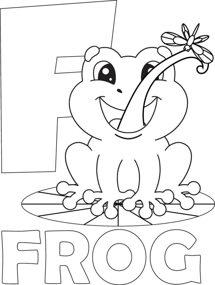 alfabeto lettera colorazione pagina per bambini bambino piccolo bambino in età prescolare vettore