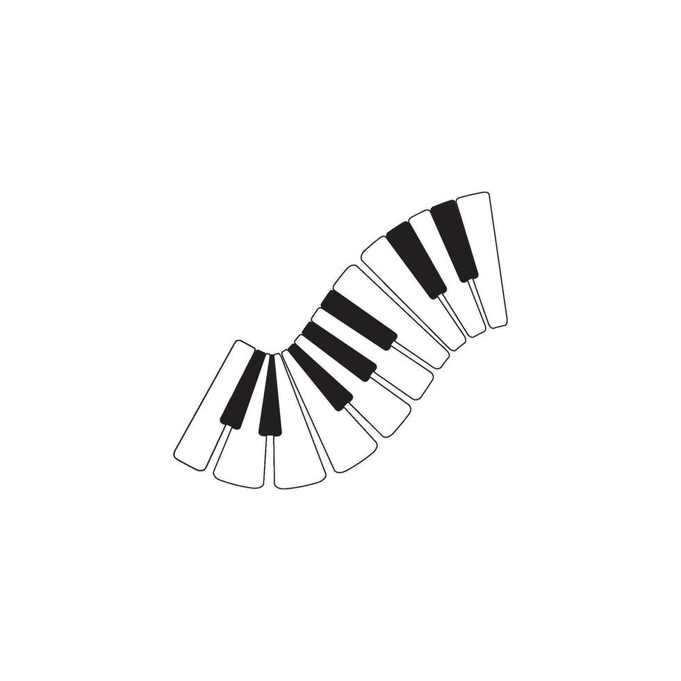 pianoforte logo design modello. vettore