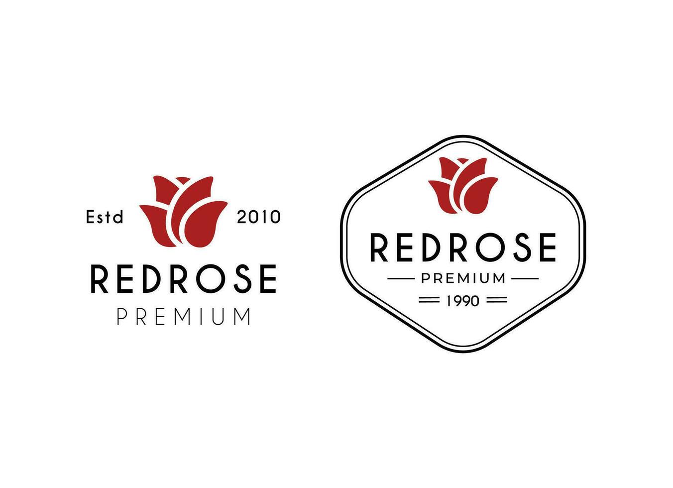 rosa fiore logo design vettore