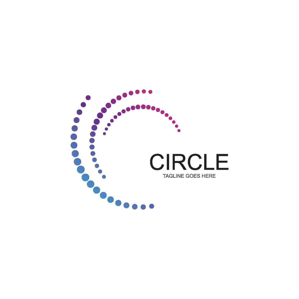 cerchio logo modello vettore