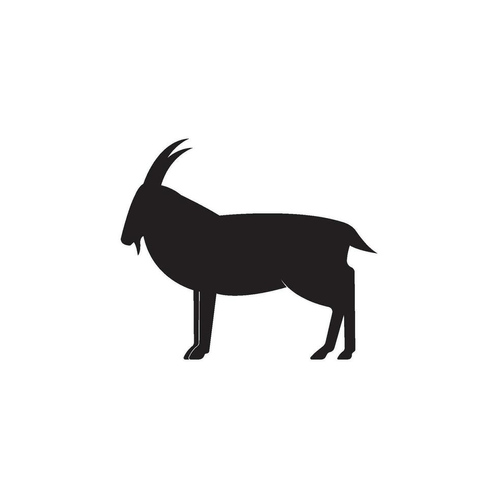 modello di logo di capra vettore
