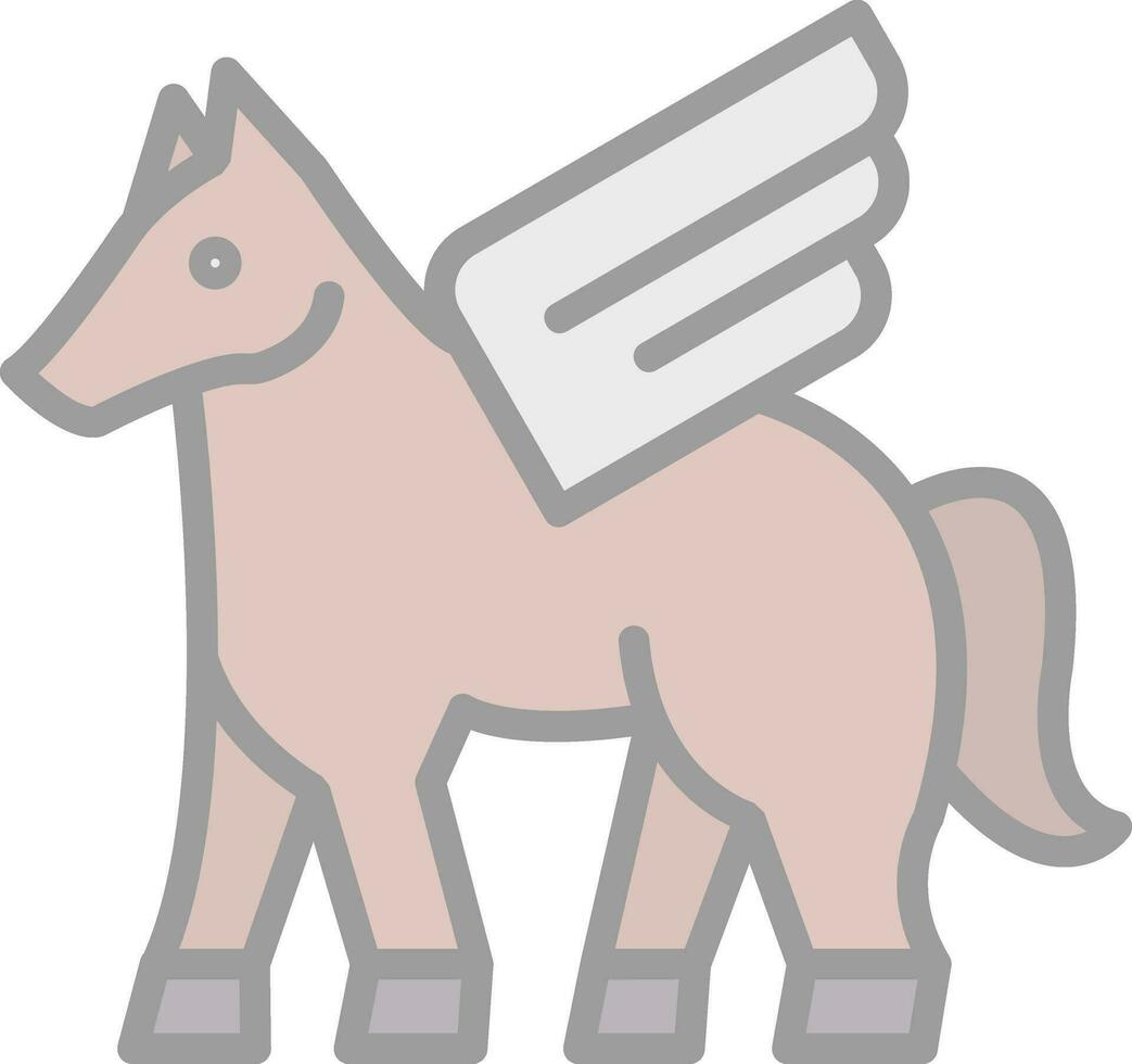 Pegasus vettore icona design