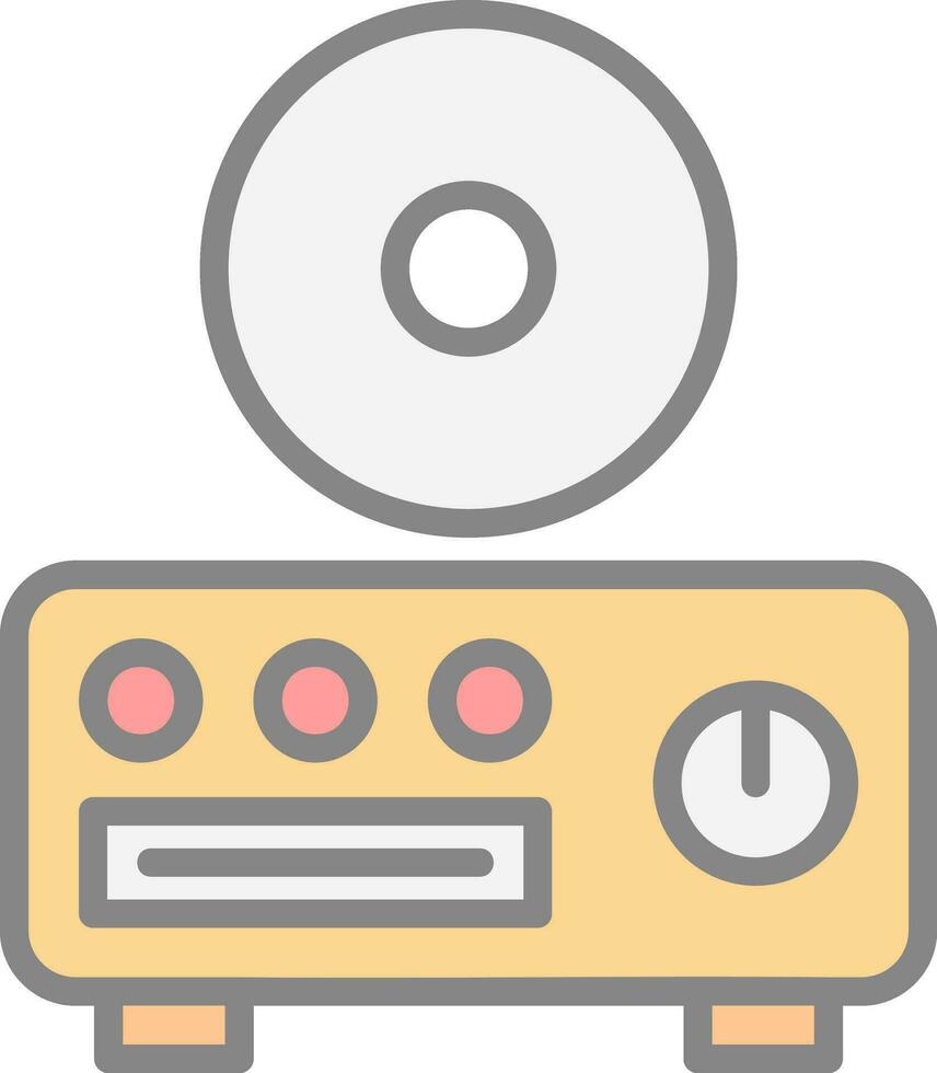 CD giocatore vettore icona design