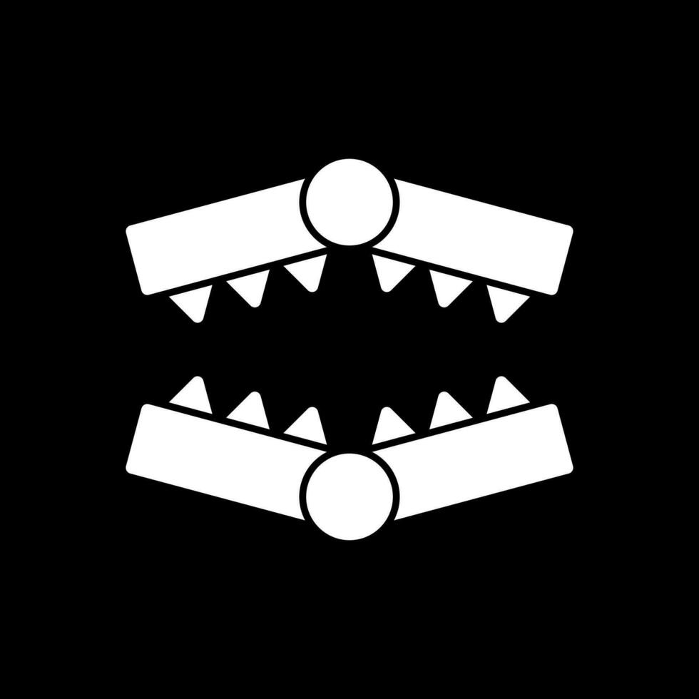 orso trappola vettore icona design
